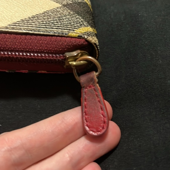 SOLD✨Vivienne Westwood✨ Red Tartan Orb Zippy Wallet EUC - Picture 5 of 17